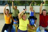 Gruppe mit Gymband